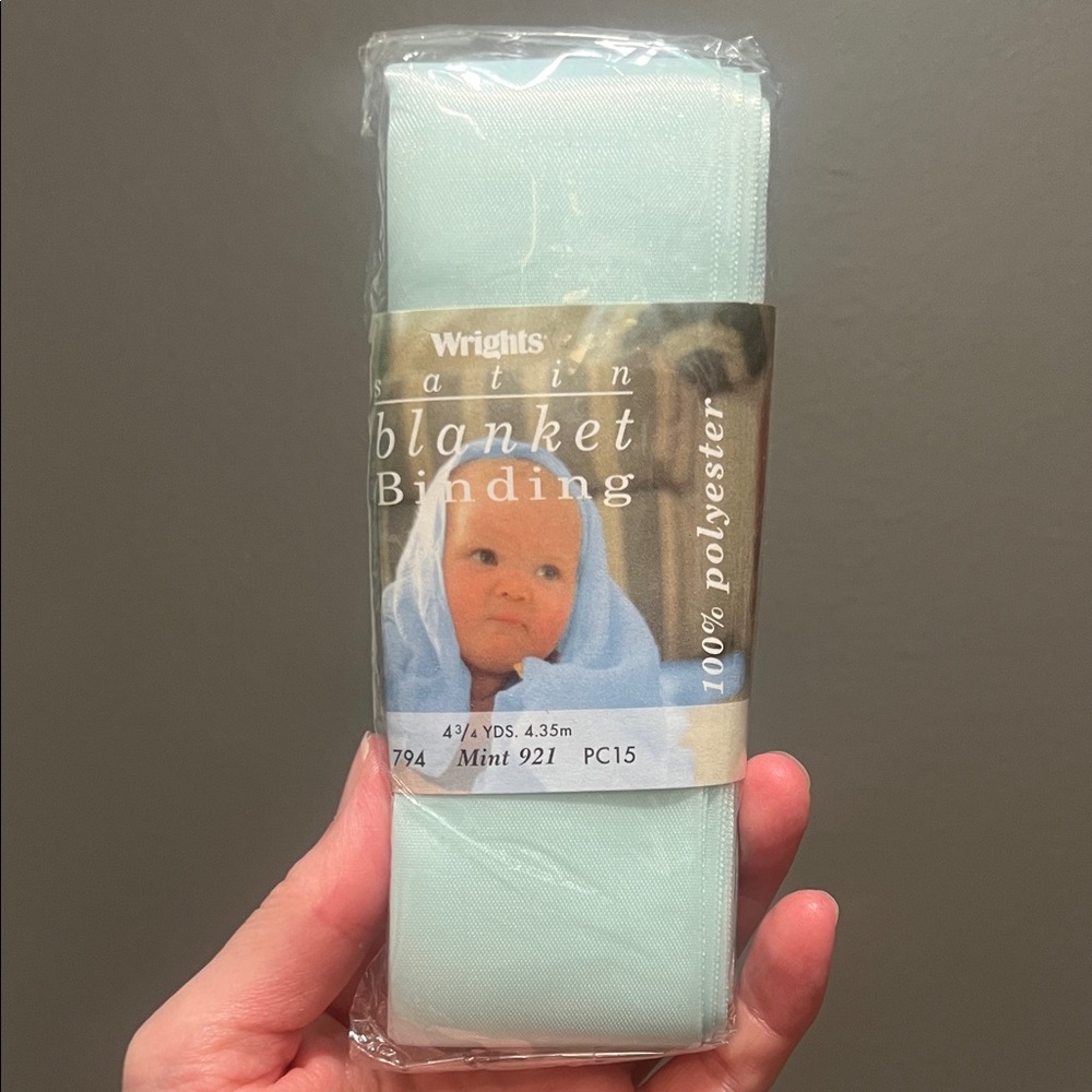 Wrights Satin Blanket Binding in Mint NWT